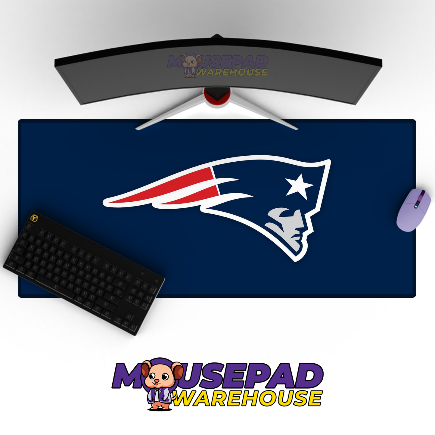 New England Patriots V11 Mousepad Deskmat Mockup