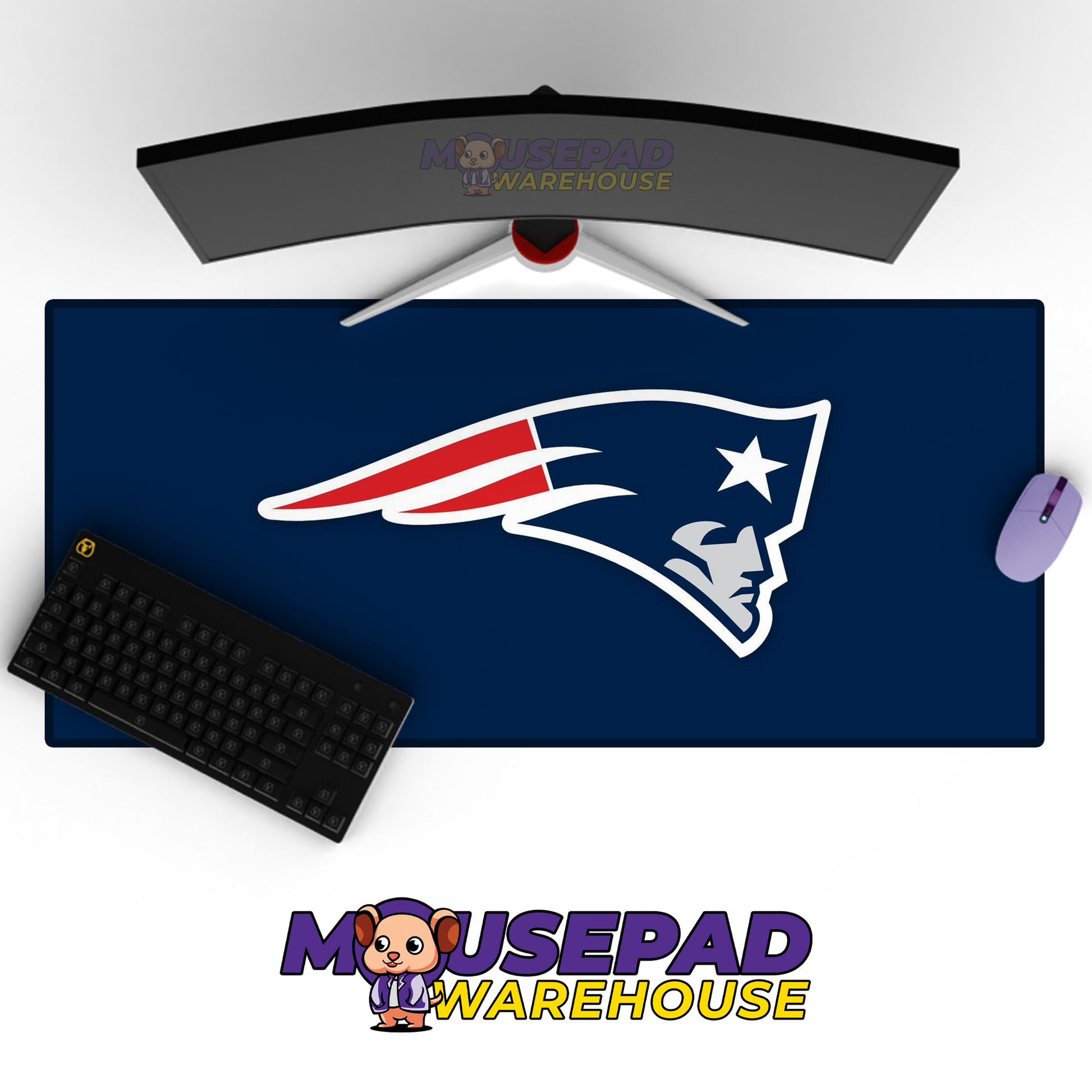 New England Patriots V11 Mousepad Deskmat Mockup