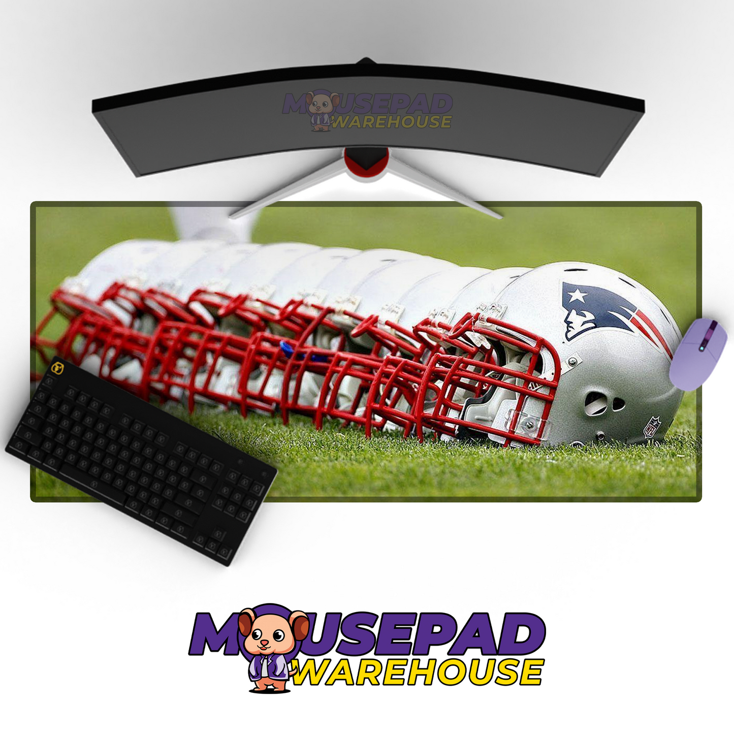 New England Patriots V13 Mousepad Deskmat Mockup