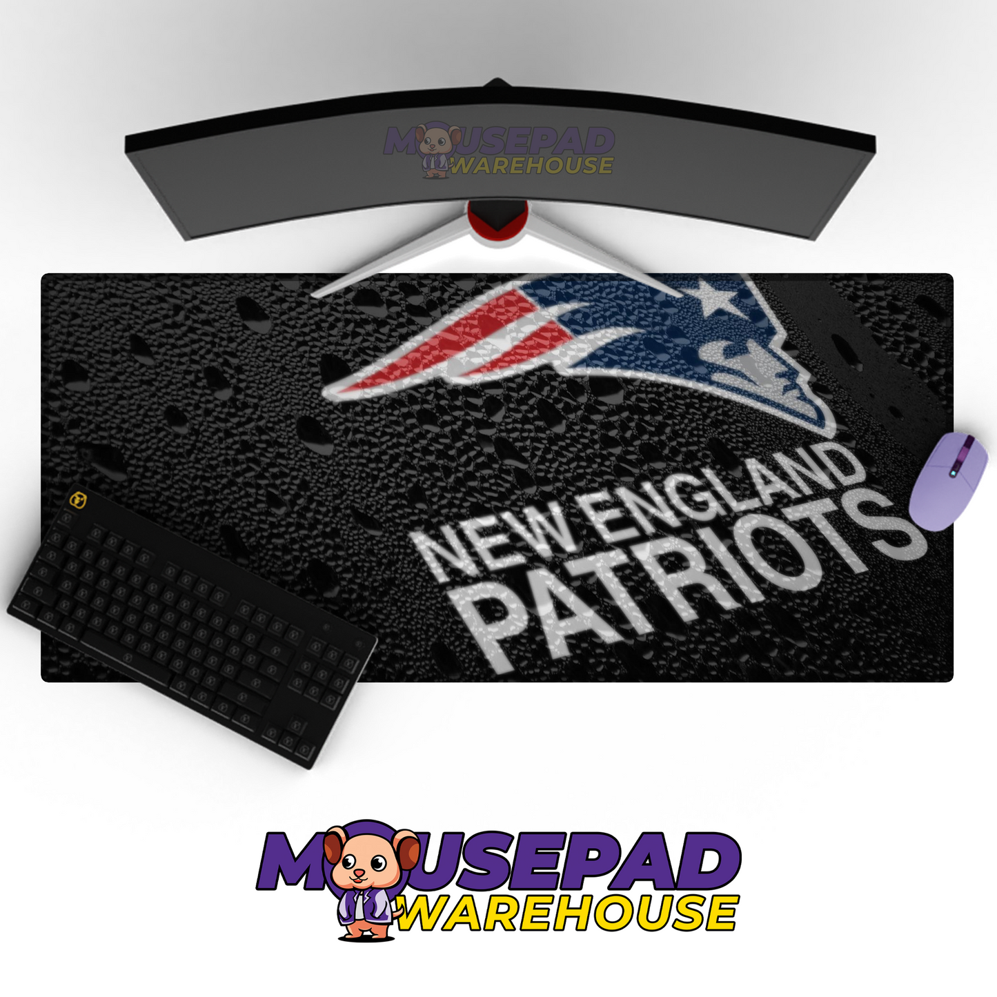 New England Patriots V15 Mousepad Deskmat Mockup