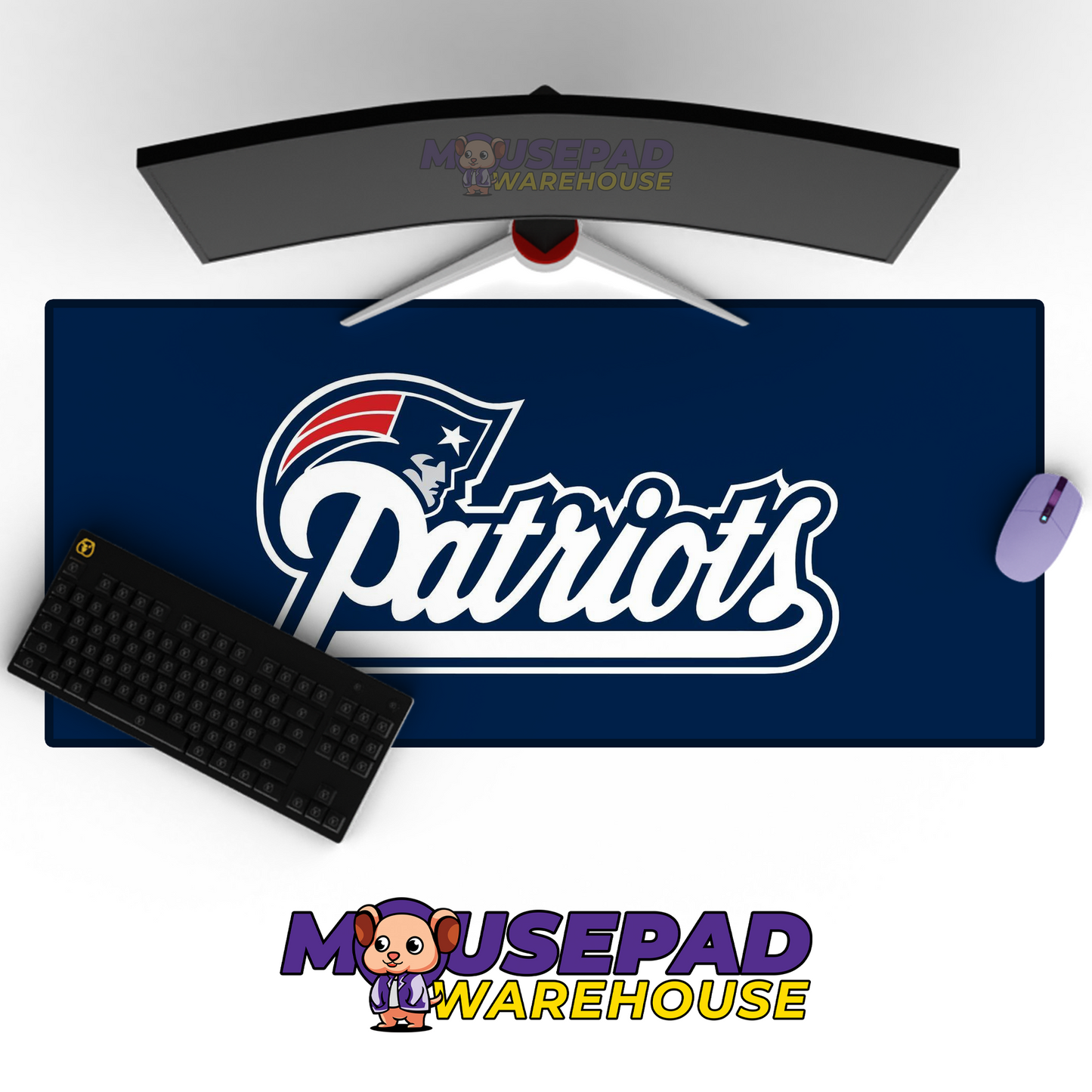 New England Patriots V21 Mousepad Deskmat Mockup