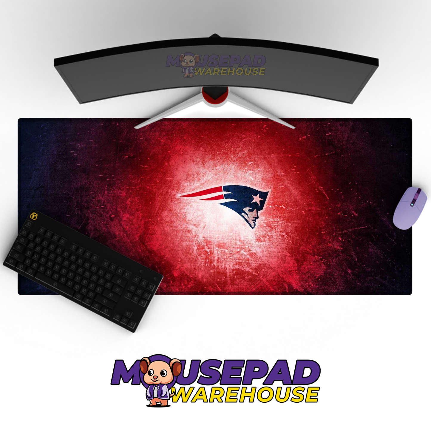 New England Patriots V22 Mousepad Deskmat Mockup