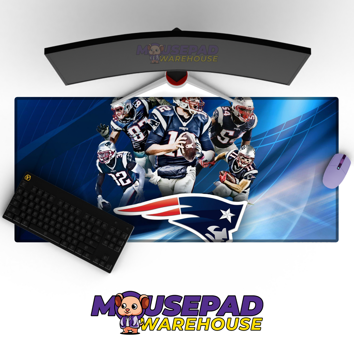 New England Patriots V23 Mousepad Deskmat Mockup