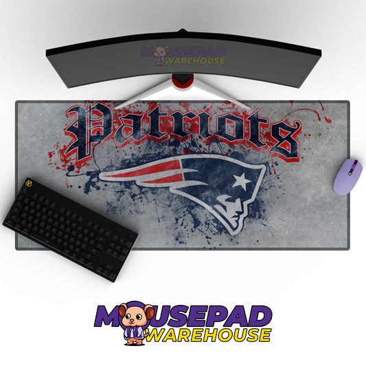 New England Patriots V2 Mousepad Deskmat Mockup
