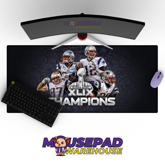 New England Patriots V6 Mousepad Deskmat Mockup