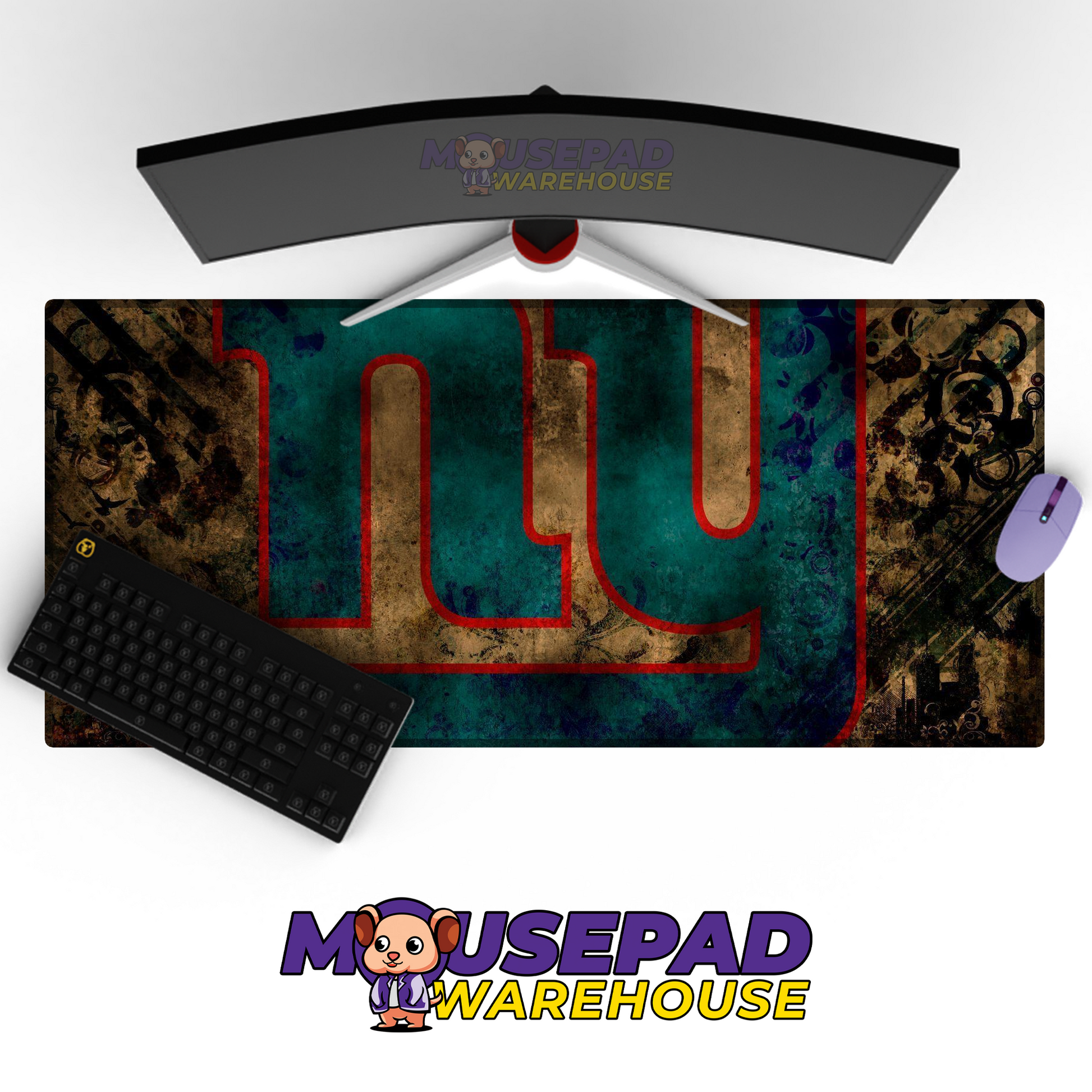 New York Giants V25 Mousepad Deskmat Mockup