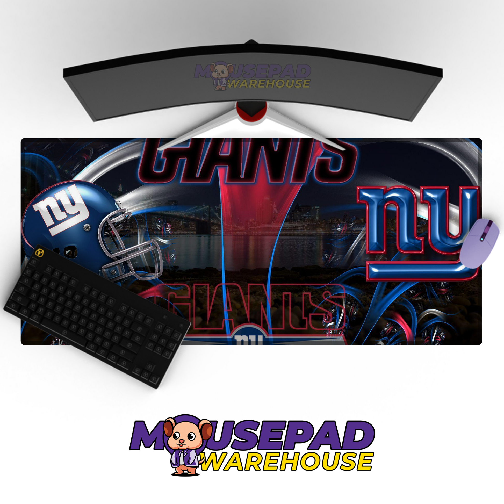 New York Giants V26 Mousepad Deskmat Mockup