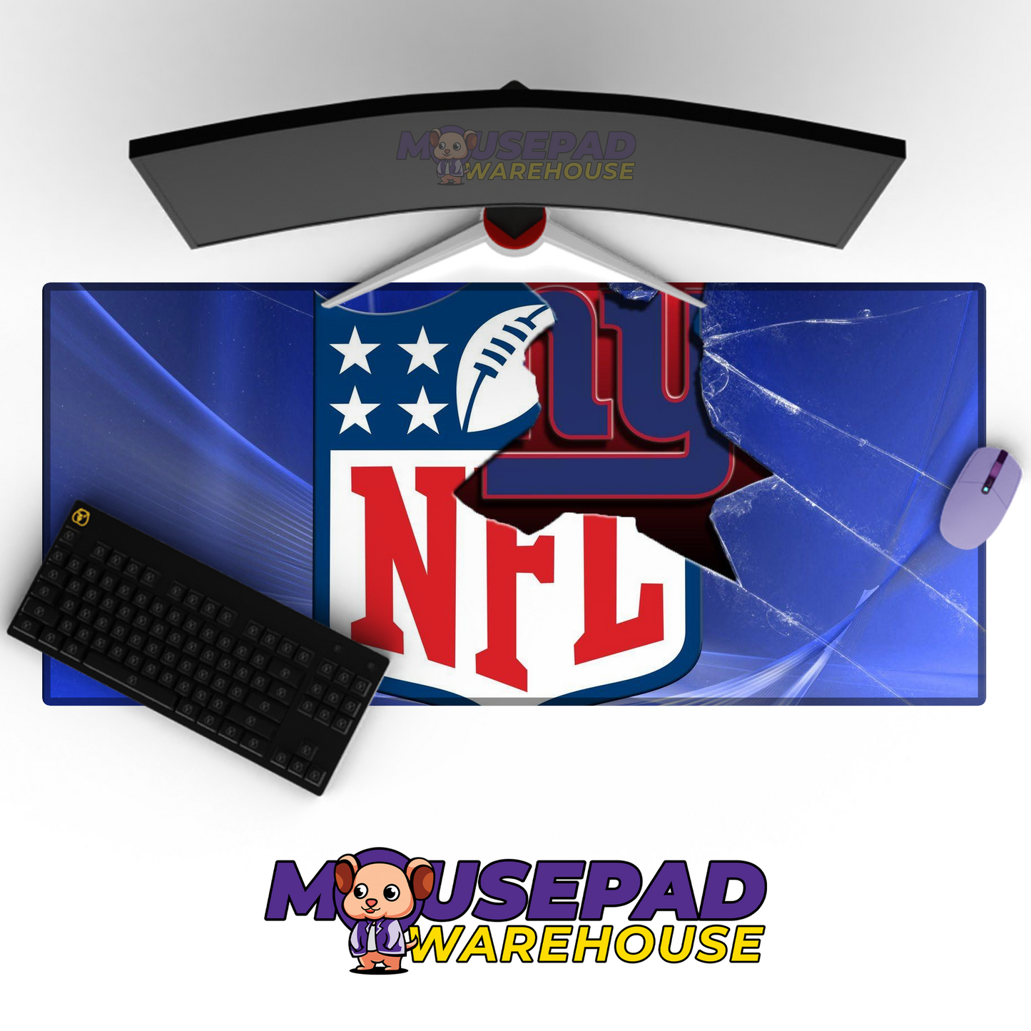 New York Giants V28 Mousepad Deskmat Mockup
