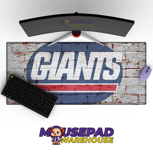 New York Giants V6 Mousepad Deskmat Mockup