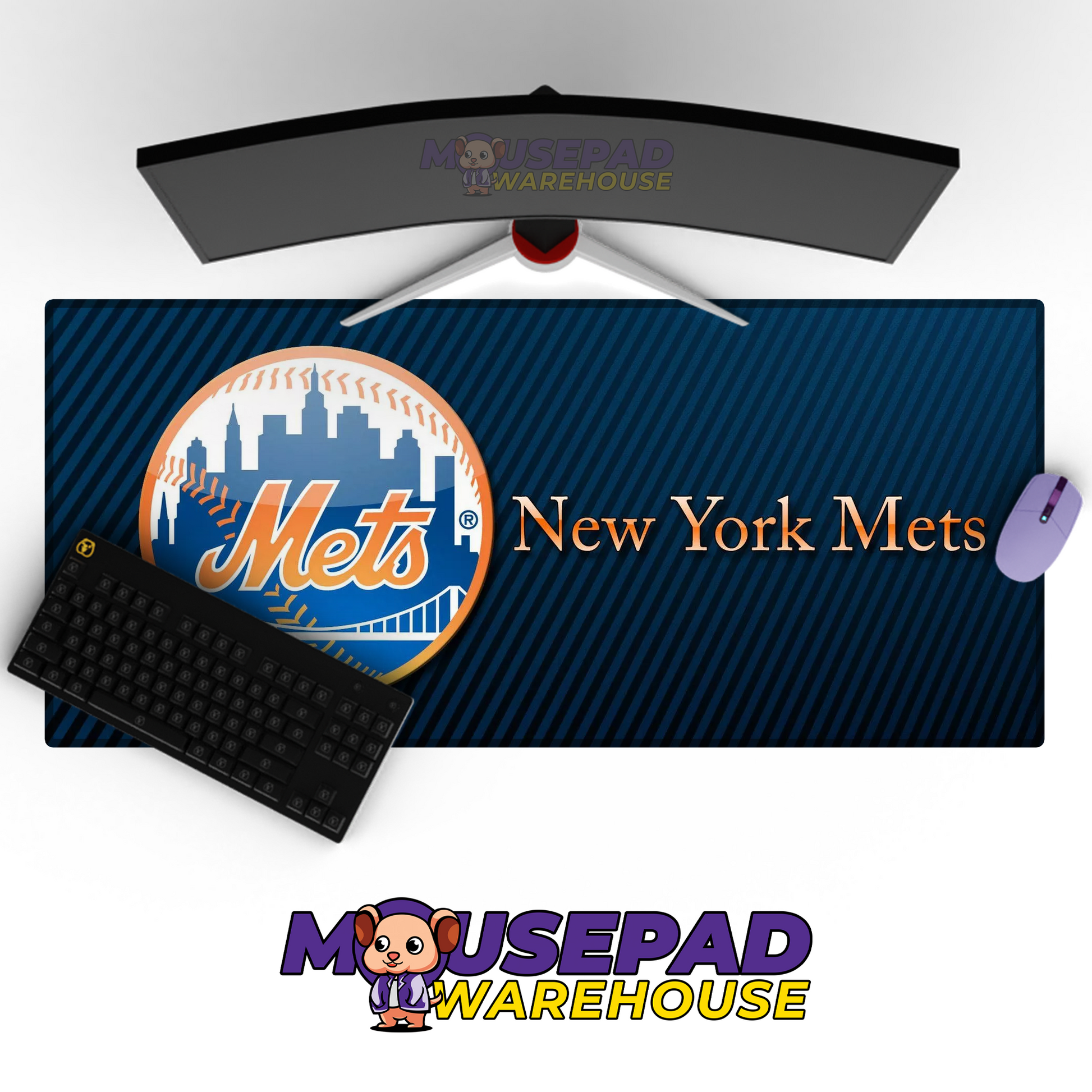 New York Mets V9 Mousepad Mockup