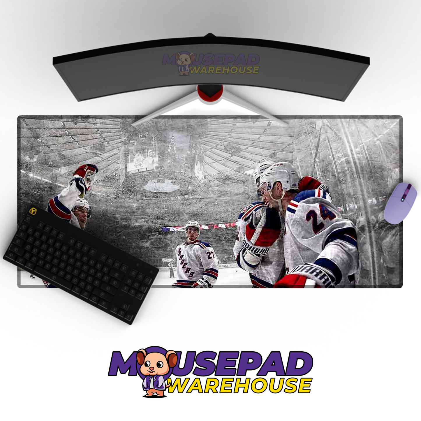 New York Rangers V10 Mousepad Deskmat Mockup