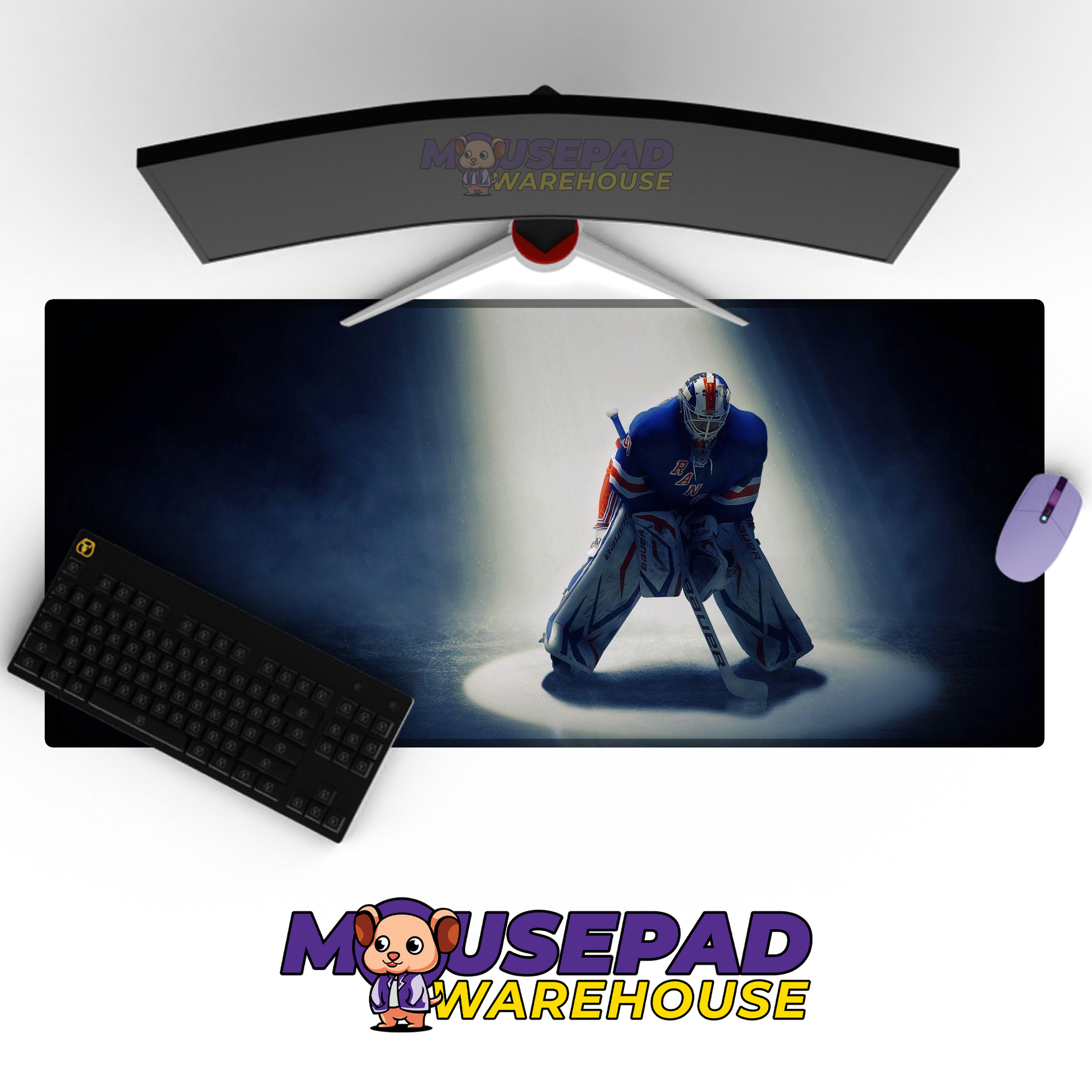 New York Rangers V11 Mousepad Deskmat Mockup