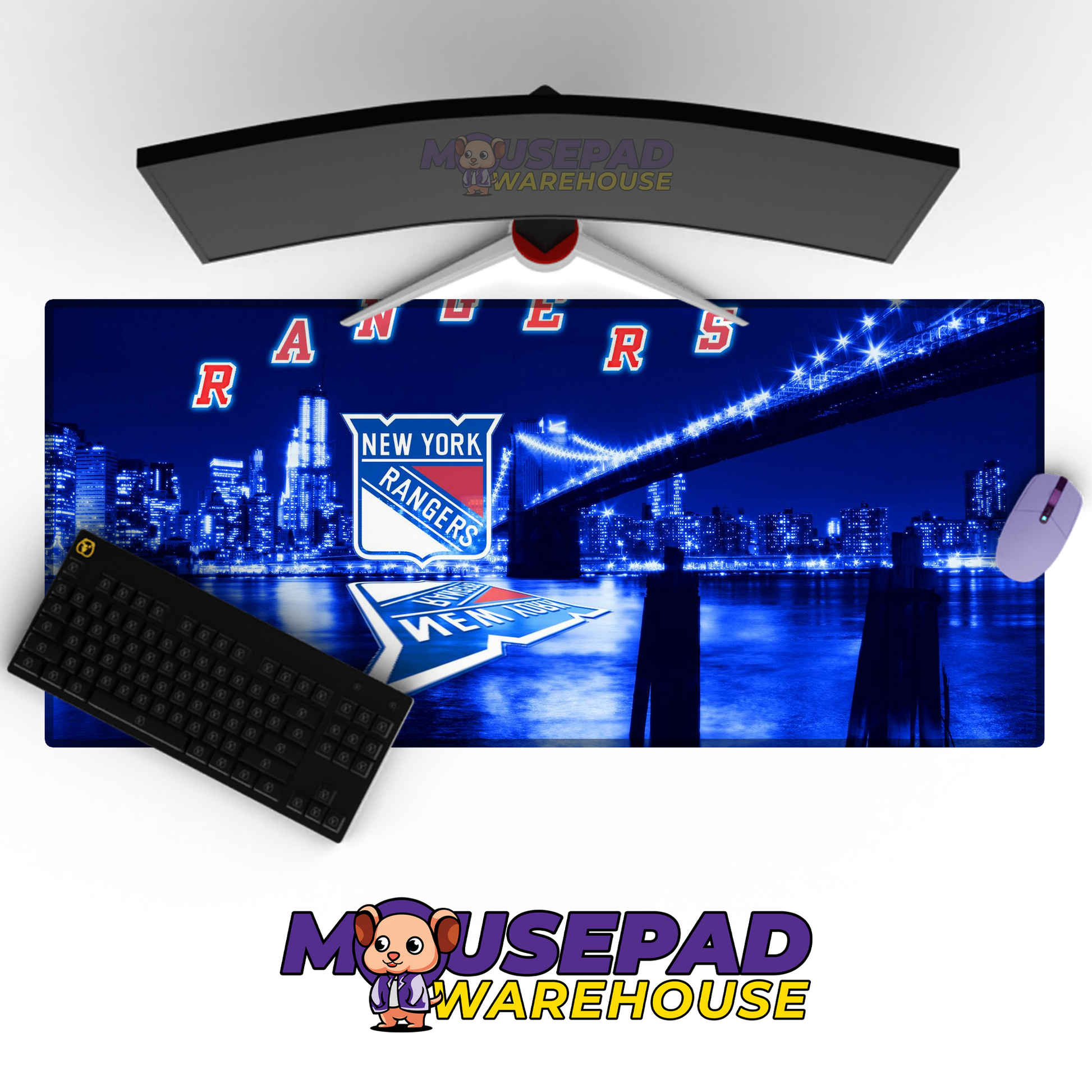 New York Rangers V14 Mousepad Deskmat Mockup