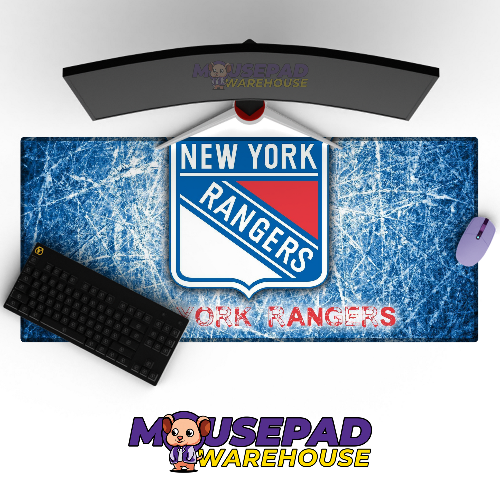 New York Rangers V23 Mousepad Deskmat Mockup