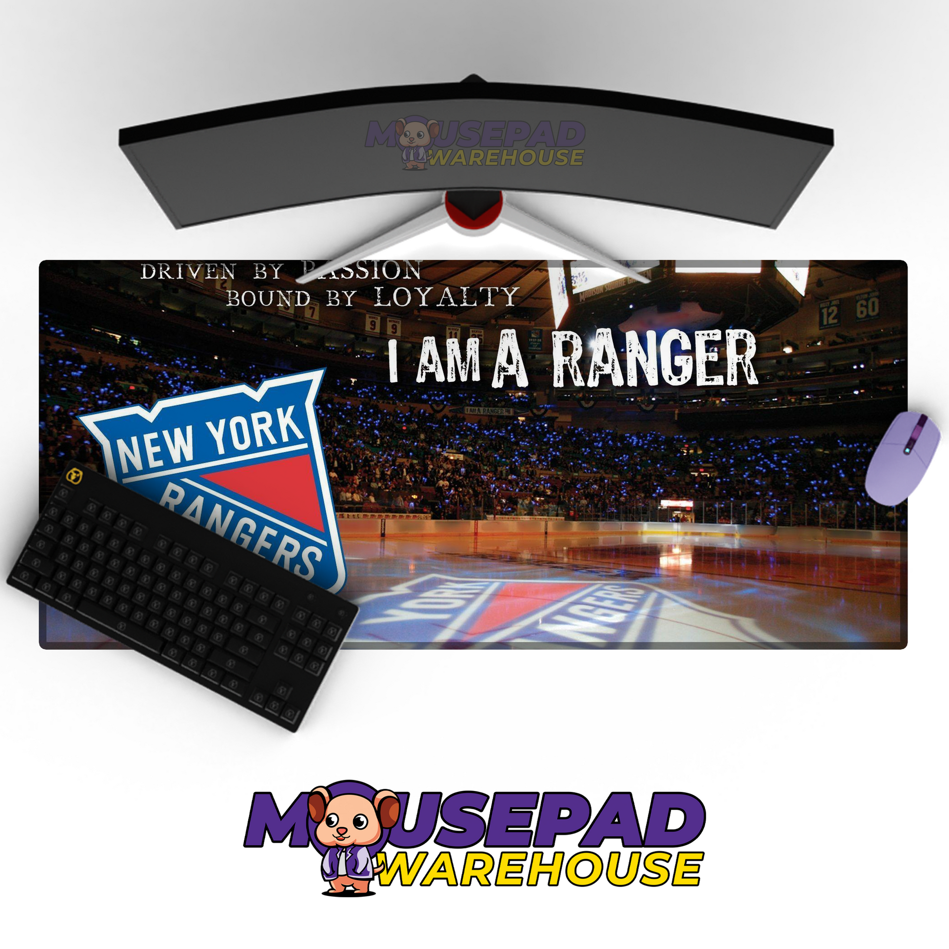 New York Rangers V7 Mousepad Deskmat Mockup