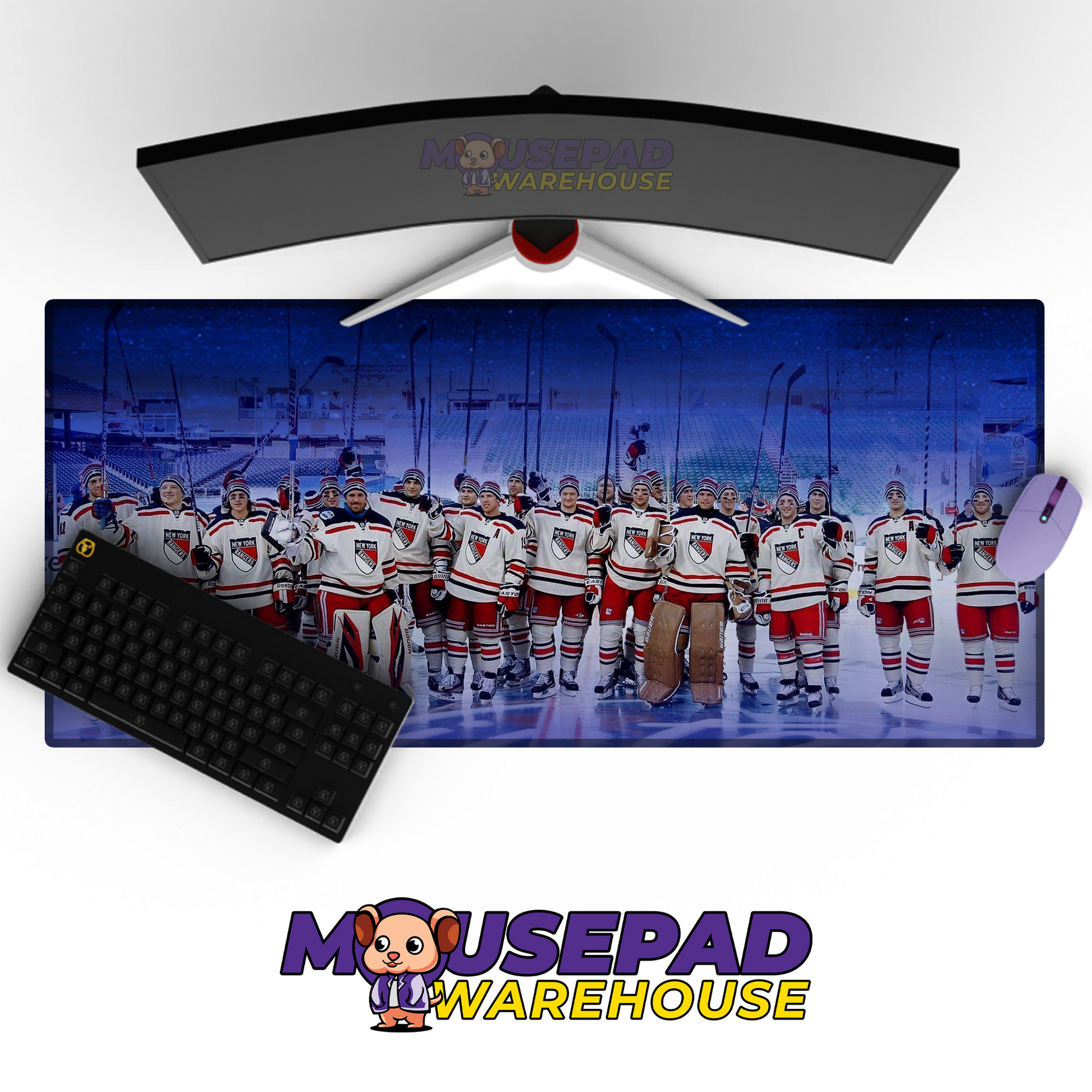 New York Rangers V9 Mousepad Deskmat Mockup