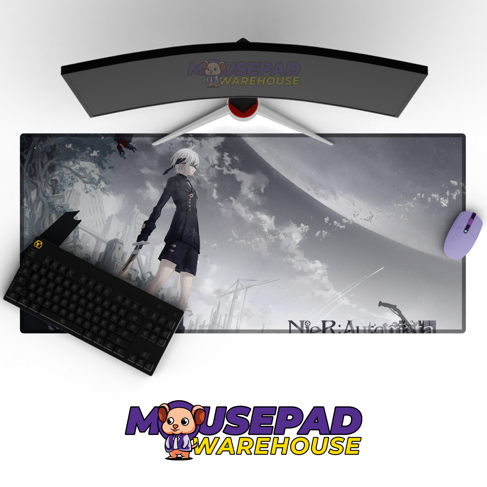 NieR Automata V14 Mousepad Mockup