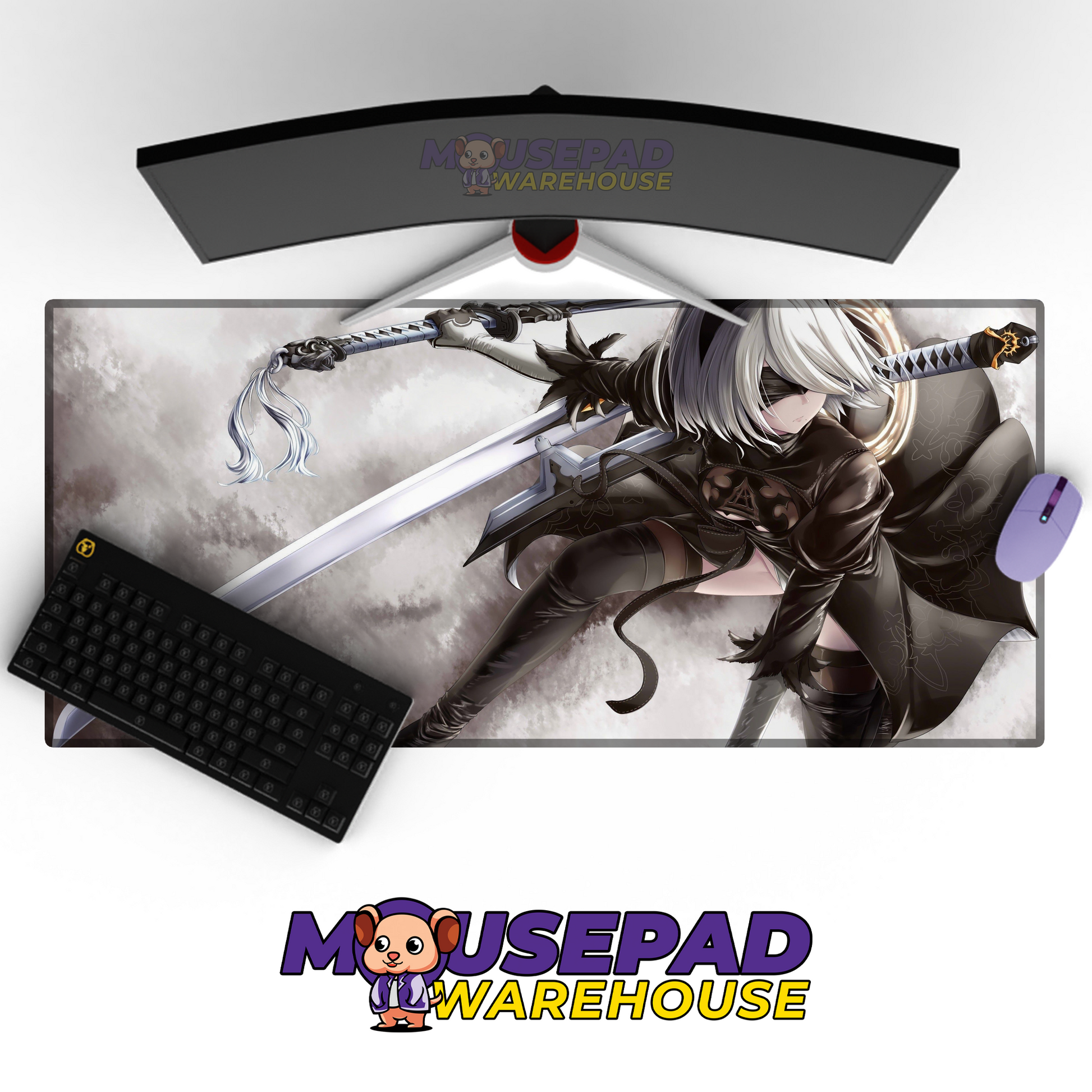 NieR Automata V15 Mousepad Mockup