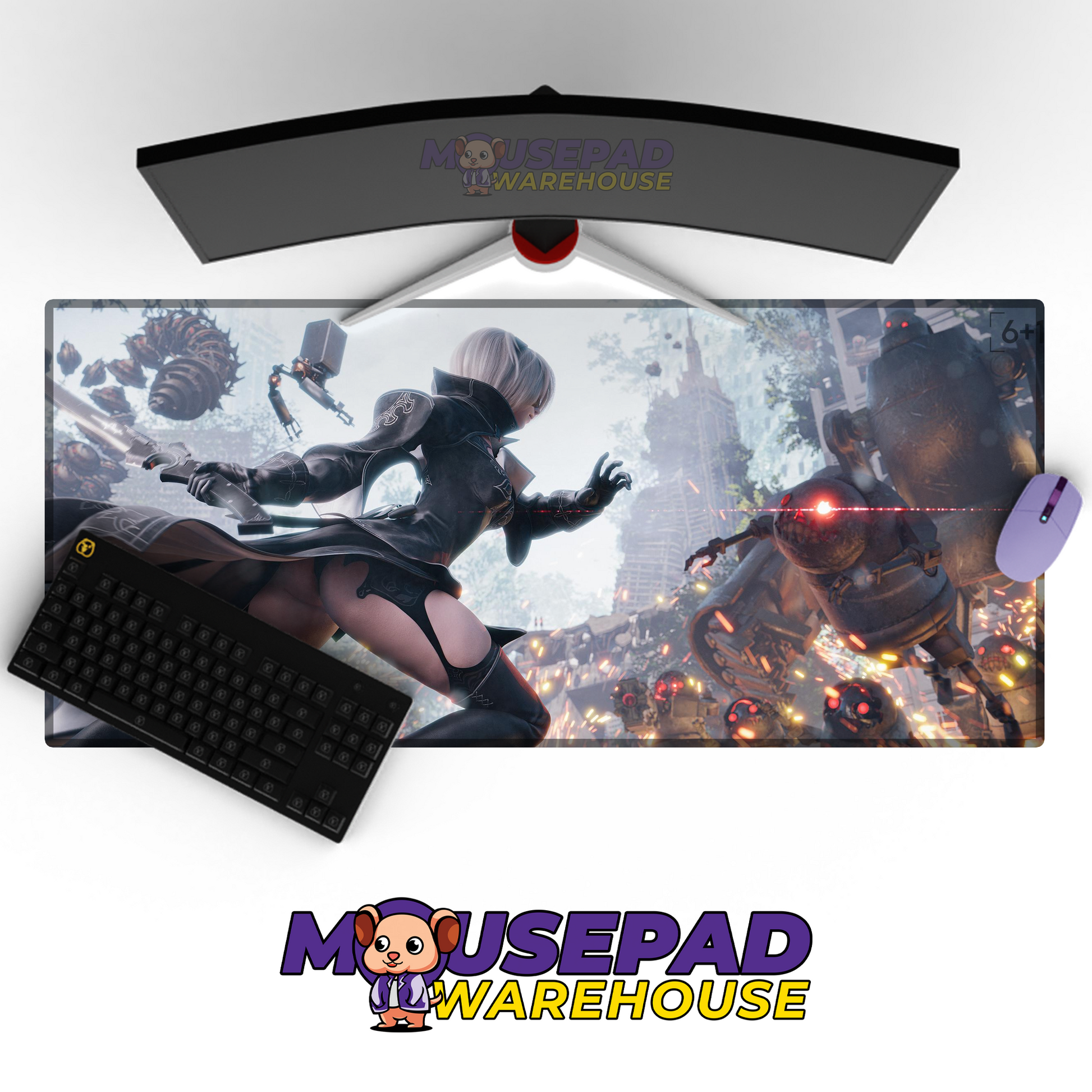 NieR Automata V17 Mousepad Mockup