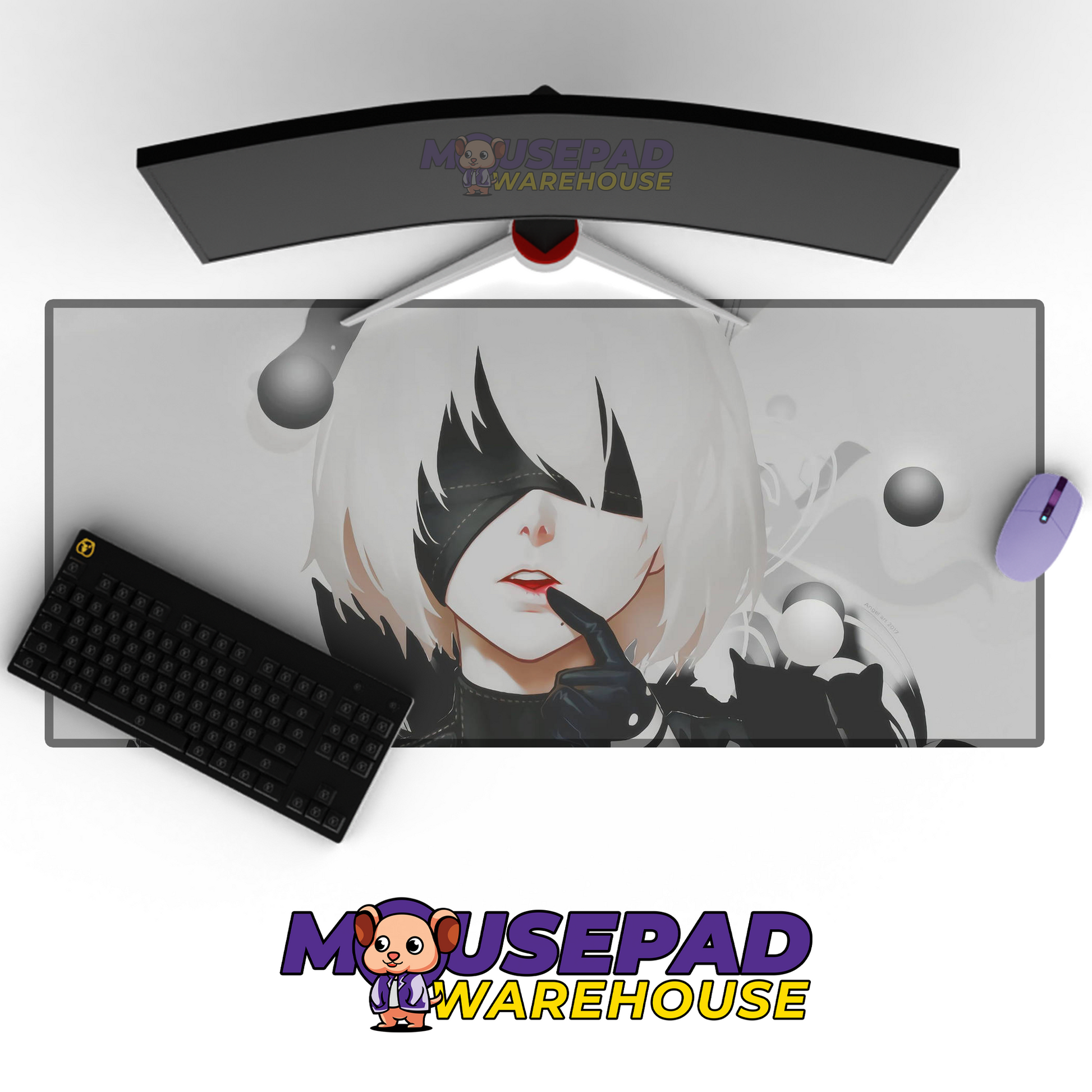 NieR Automata V22 Mousepad Mockup