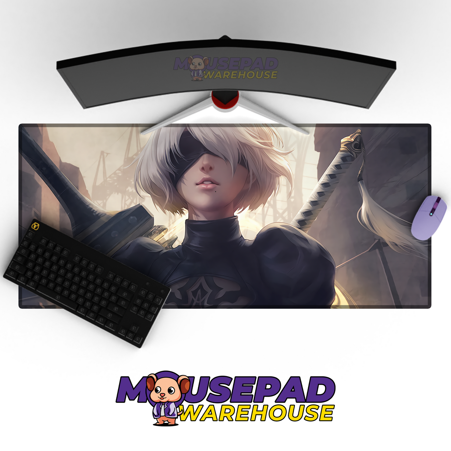 NieR Automata V26 Mousepad Mockup