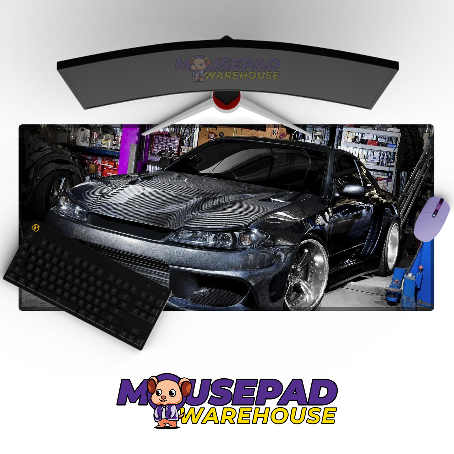 Nissan Silvia V20 Mousepad Mockup