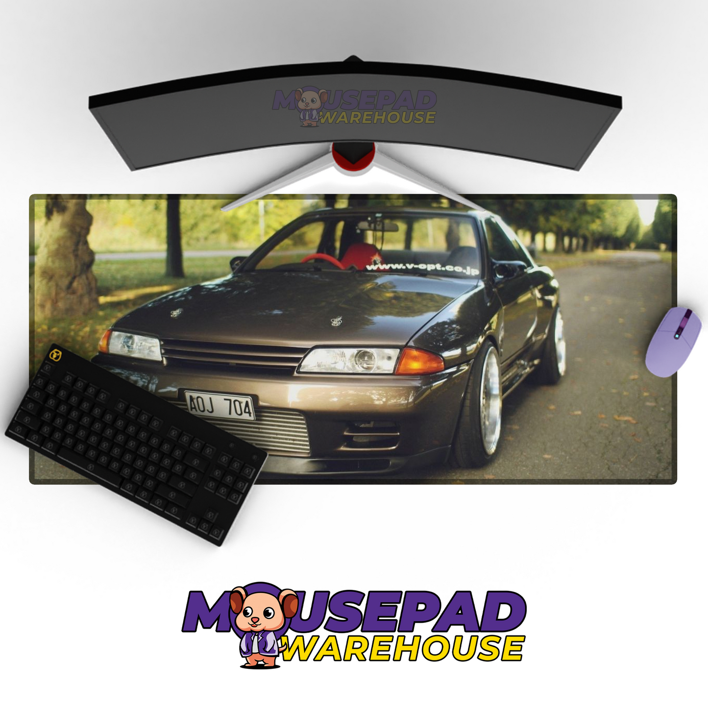 Nissan Skyline R32 GTR V11 Mousepad Mockup