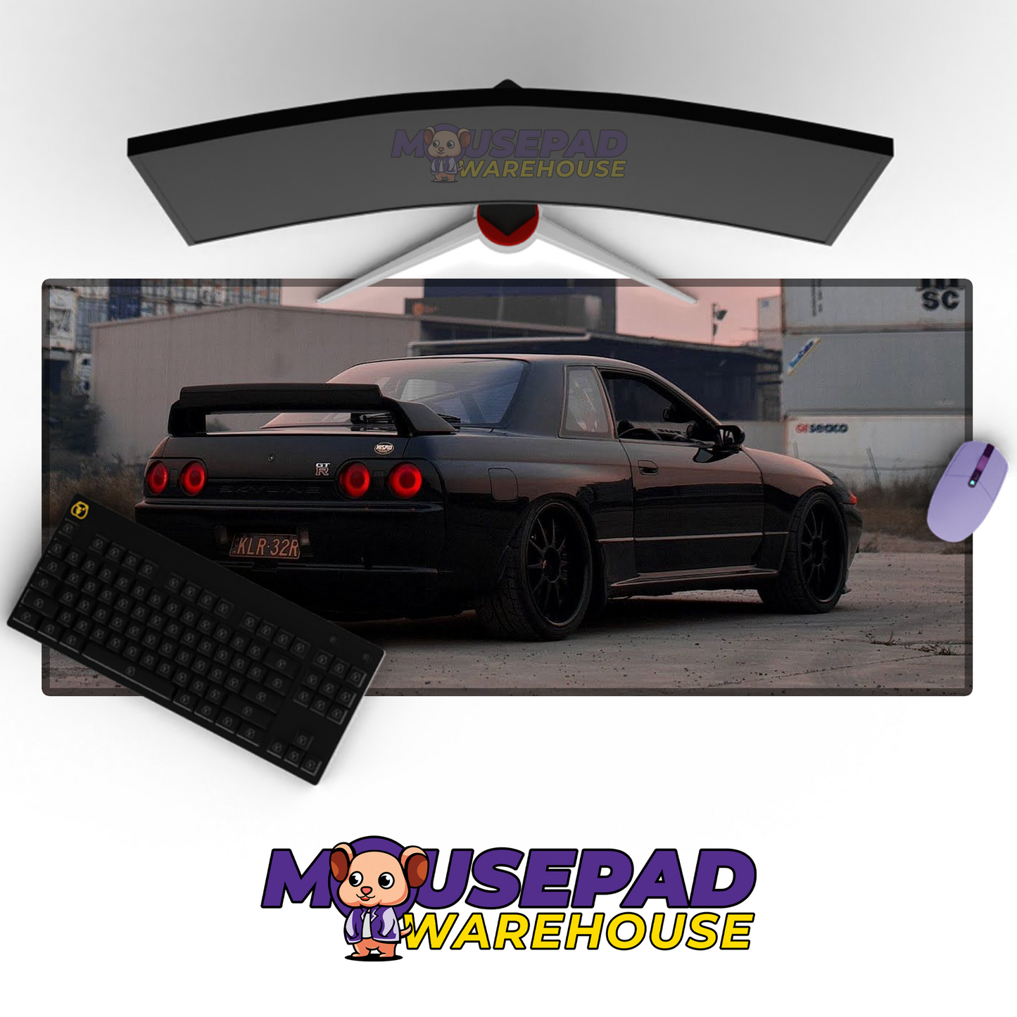 Nissan Skyline R32 GTR V12 Mousepad Mockup