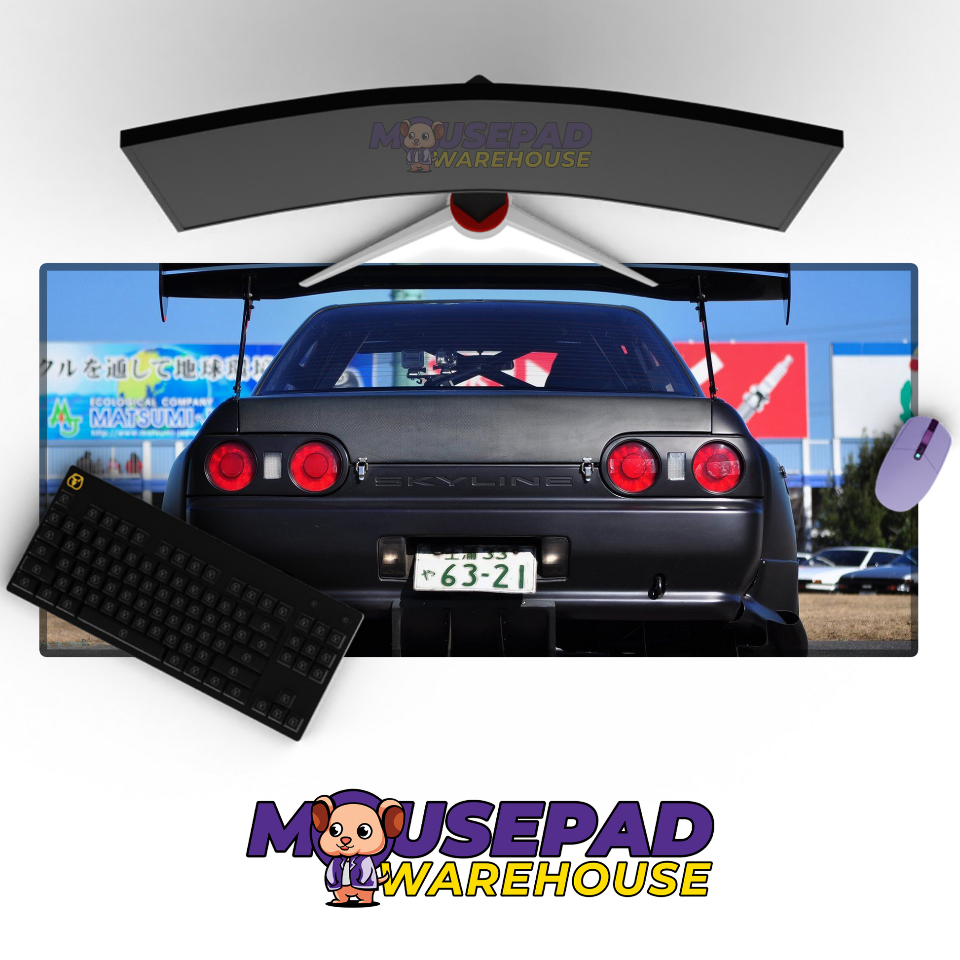 Nissan Skyline R32 GTR V13 Mousepad Mockup