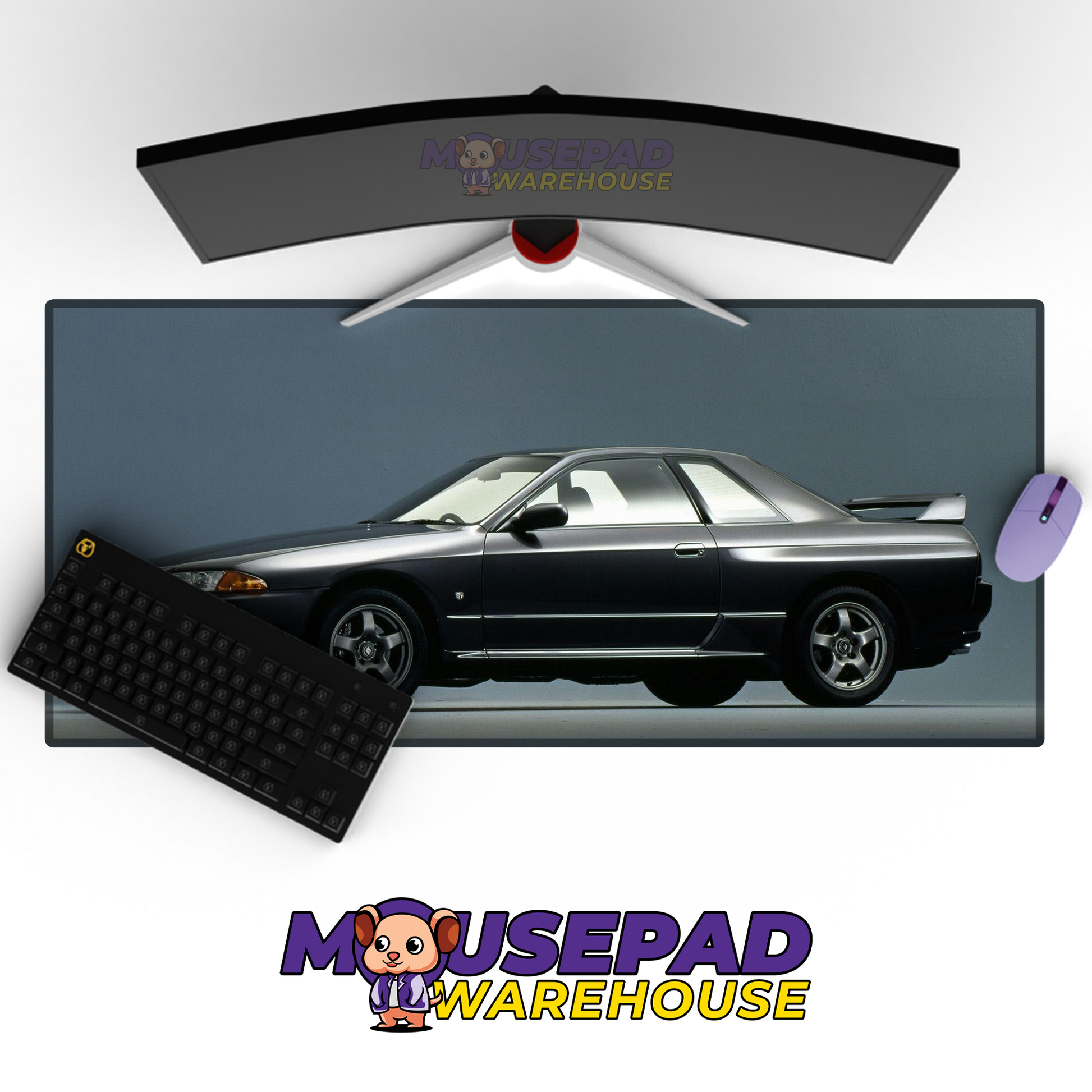 Nissan Skyline R32 GTR V20 Mousepad Mockup