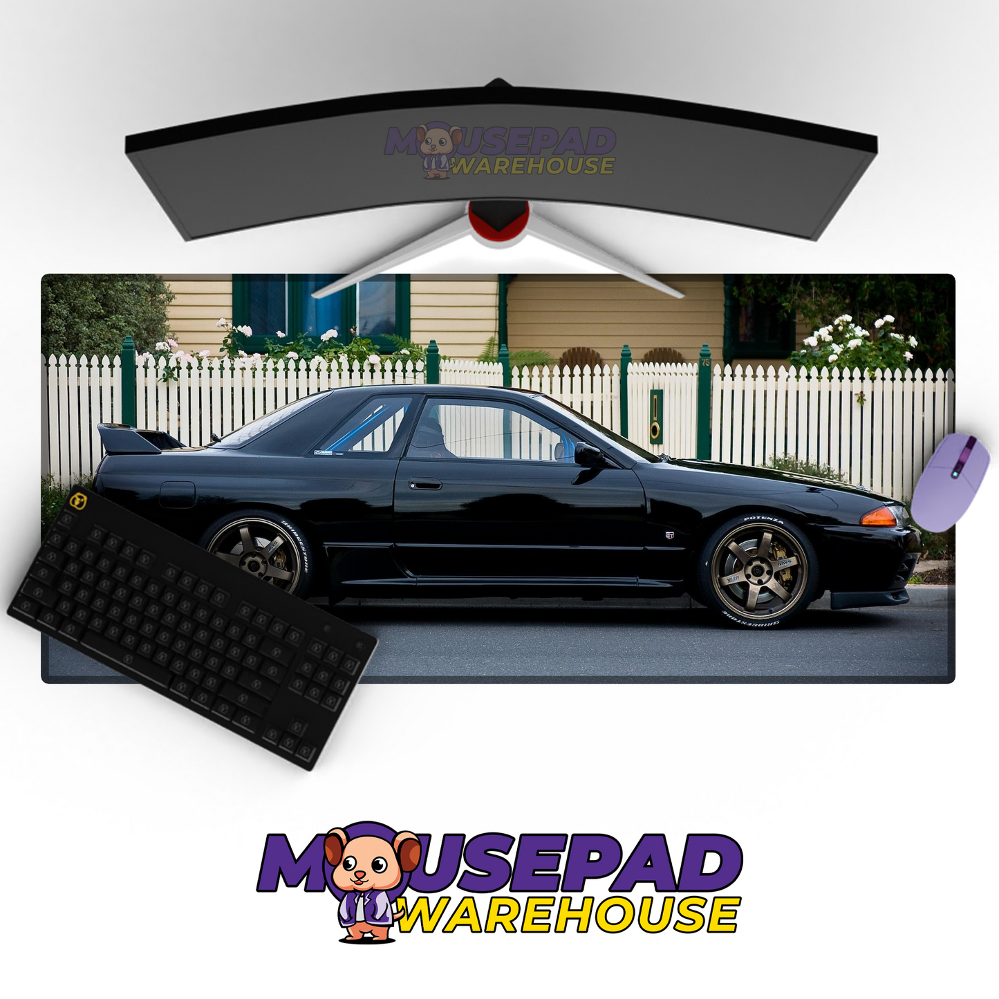Nissan Skyline R32 GTR V4 Mousepad Mockup