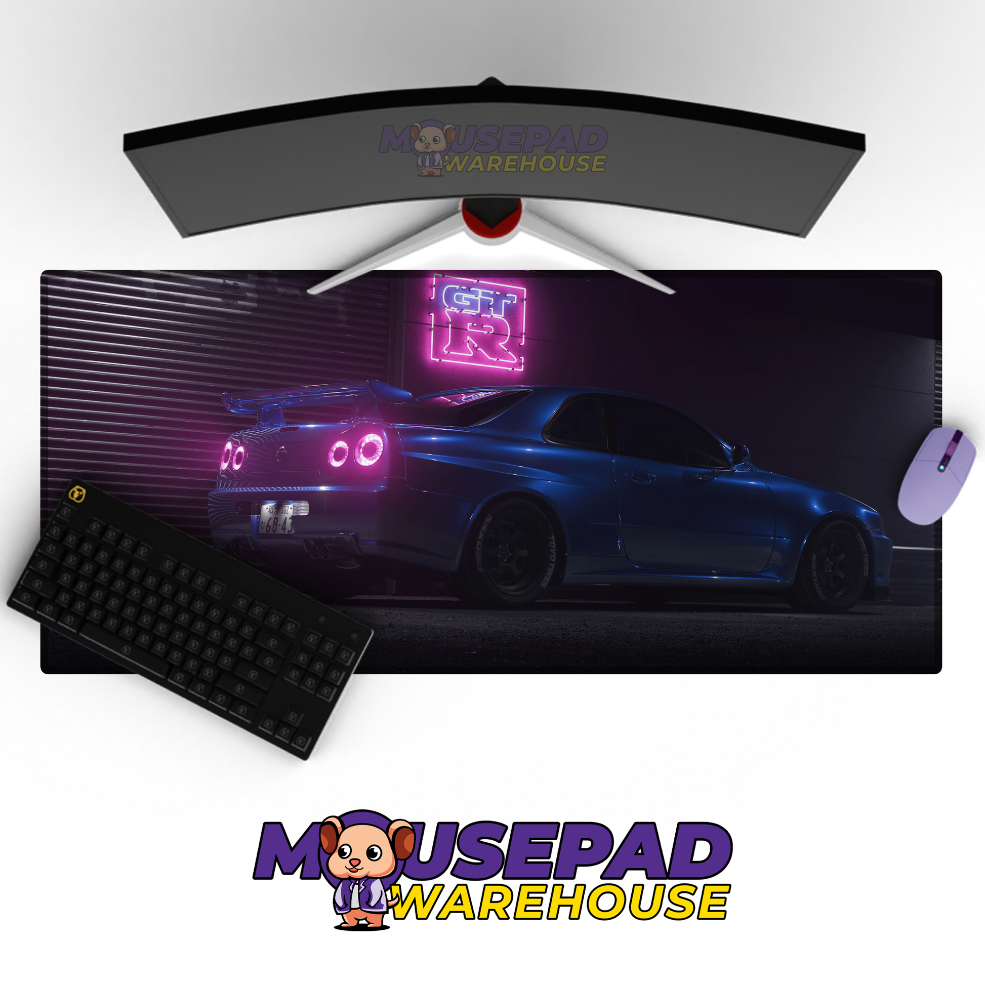 Nissan Skyline R34 GTR V13 Mousepad Mockup