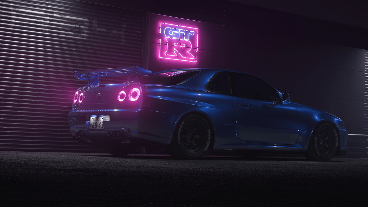 Nissan Skyline R34 GTR V13 Mousepad