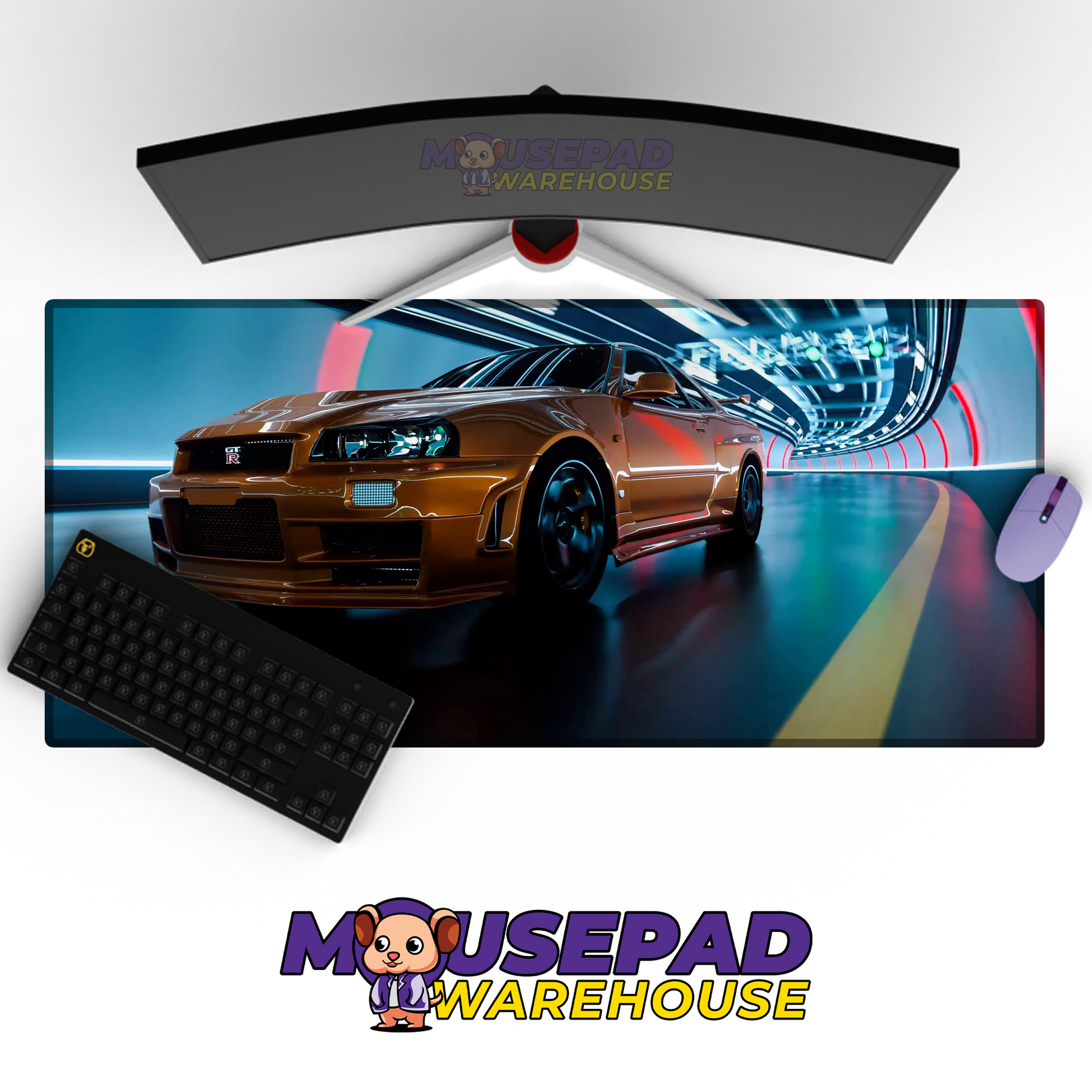 Nissan Skyline R34 GTR V18 Mousepad Mockup