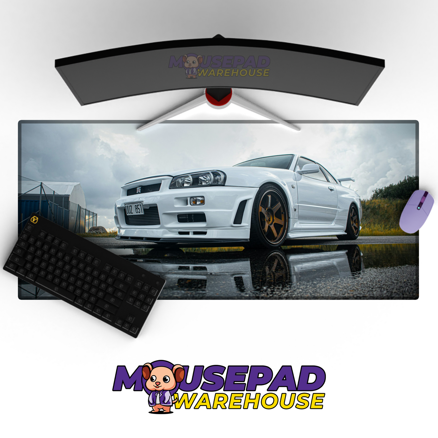 Nissan Skyline R34 GTR V19 Mousepad Mockup