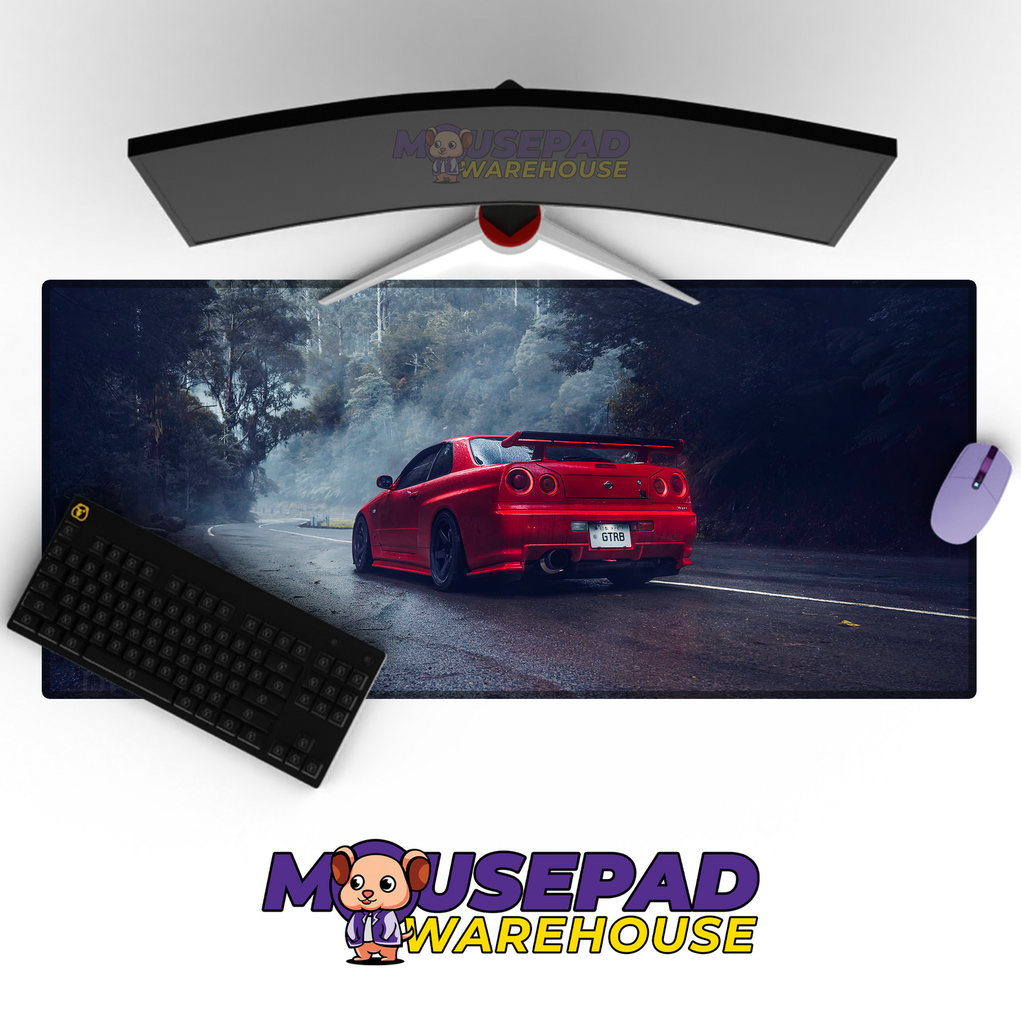 Nissan Skyline R34 GTR V1 Mousepad Mockup