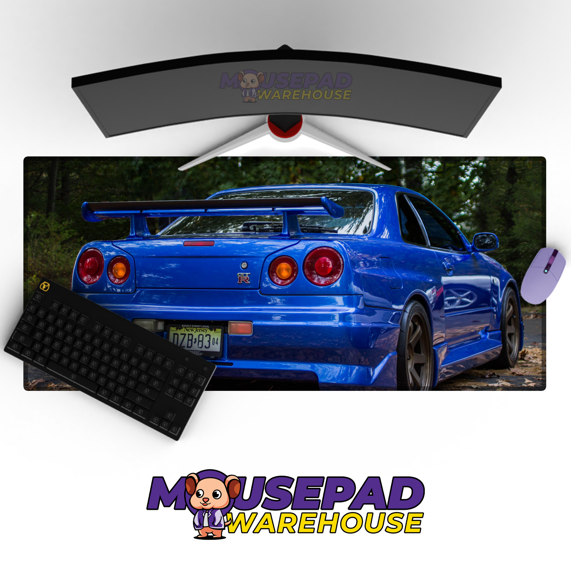 Nissan Skyline R34 GTR V3 Mousepad Mockup