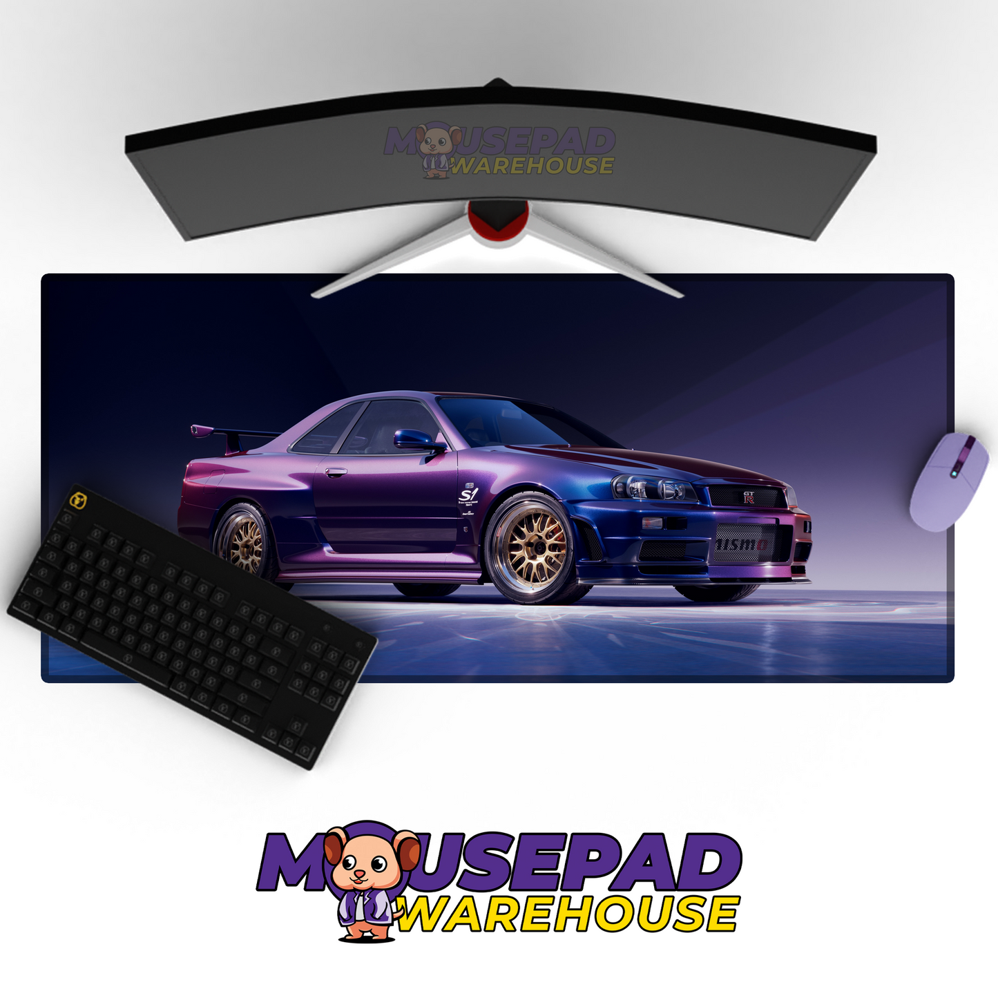 Nissan Skyline R34 GTR V5 Mousepad Mockup