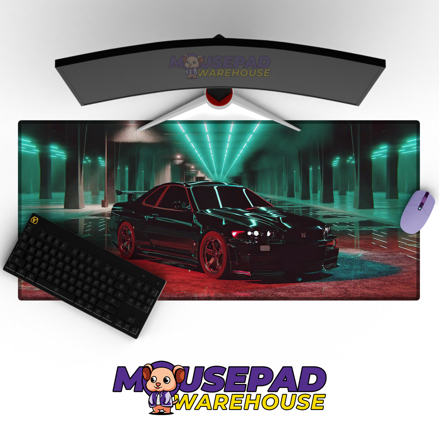 Nissan Skyline R34 GTR V8 Mousepad Mockup