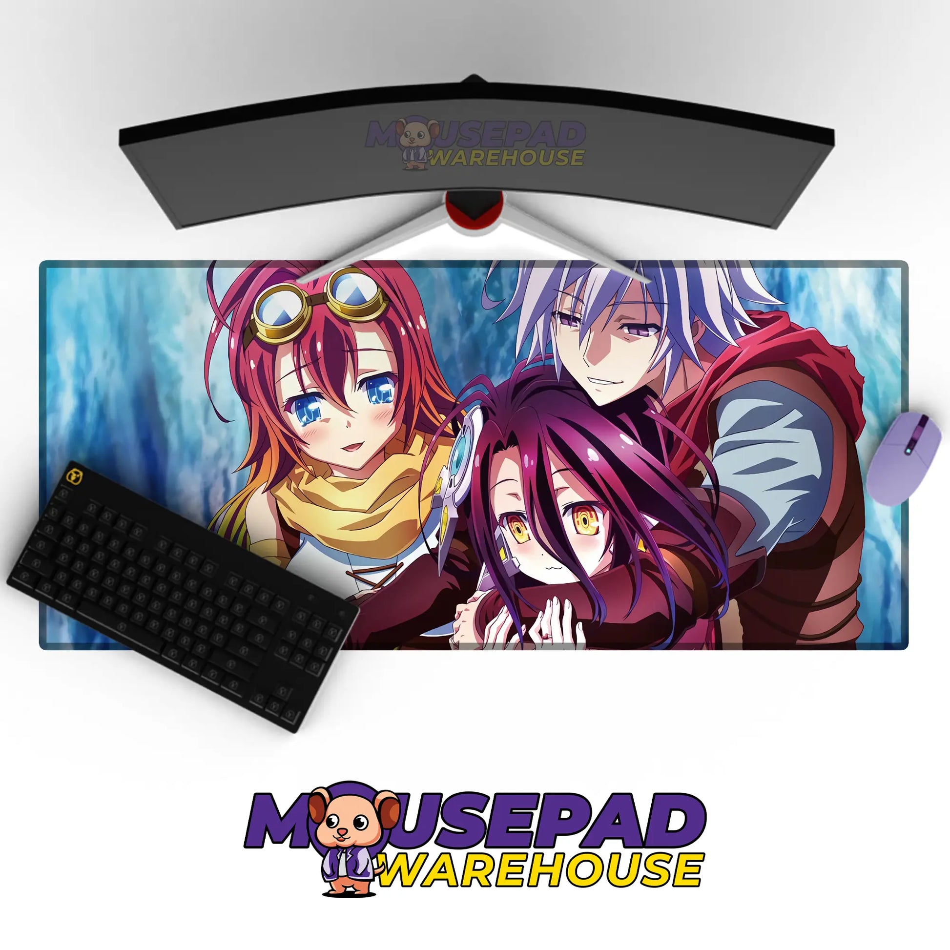 No Game No Life Anime Mousepad 838373 - Mousepad Warehouse