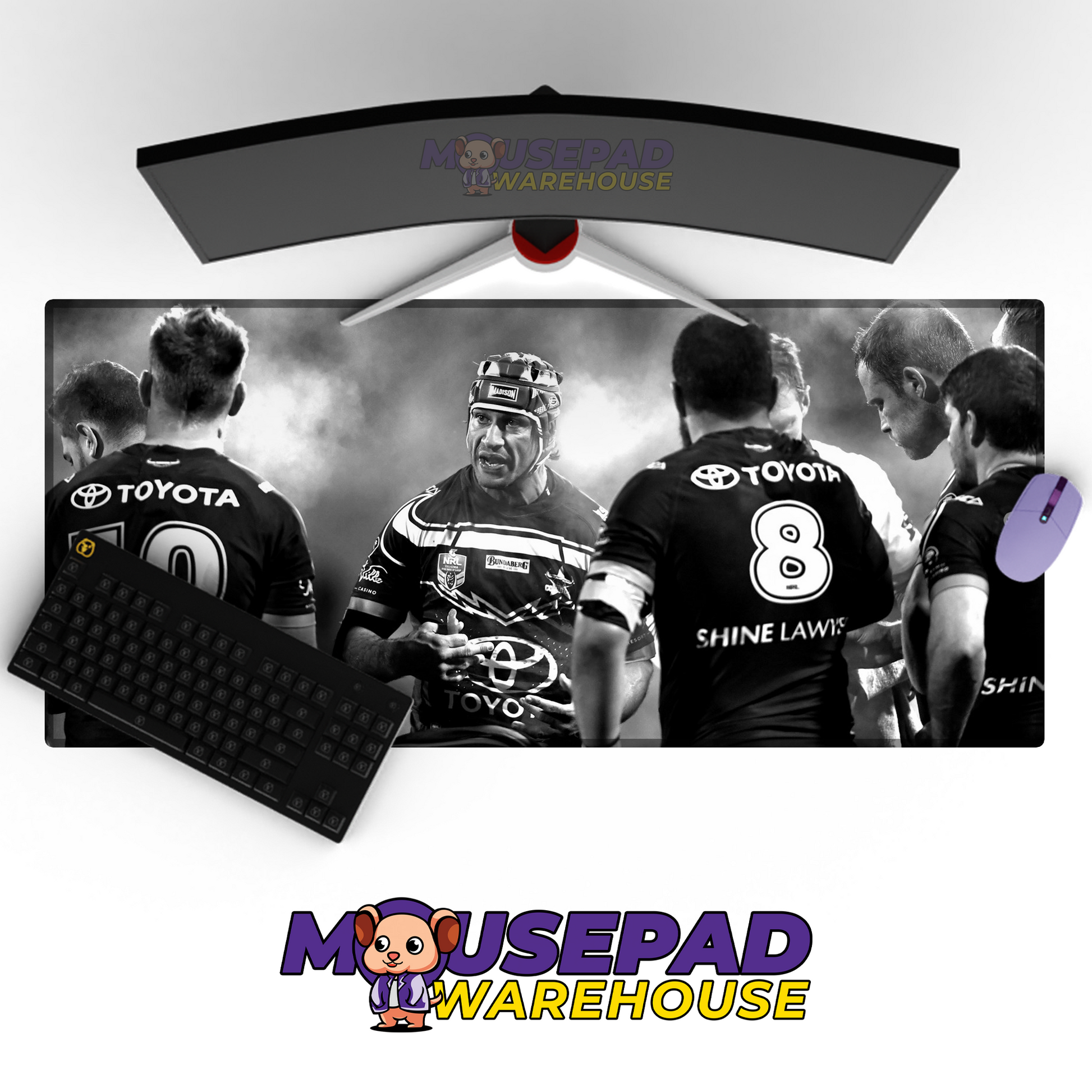 North Queensland Cowboys V11 Mousepad Deskmat Mockup