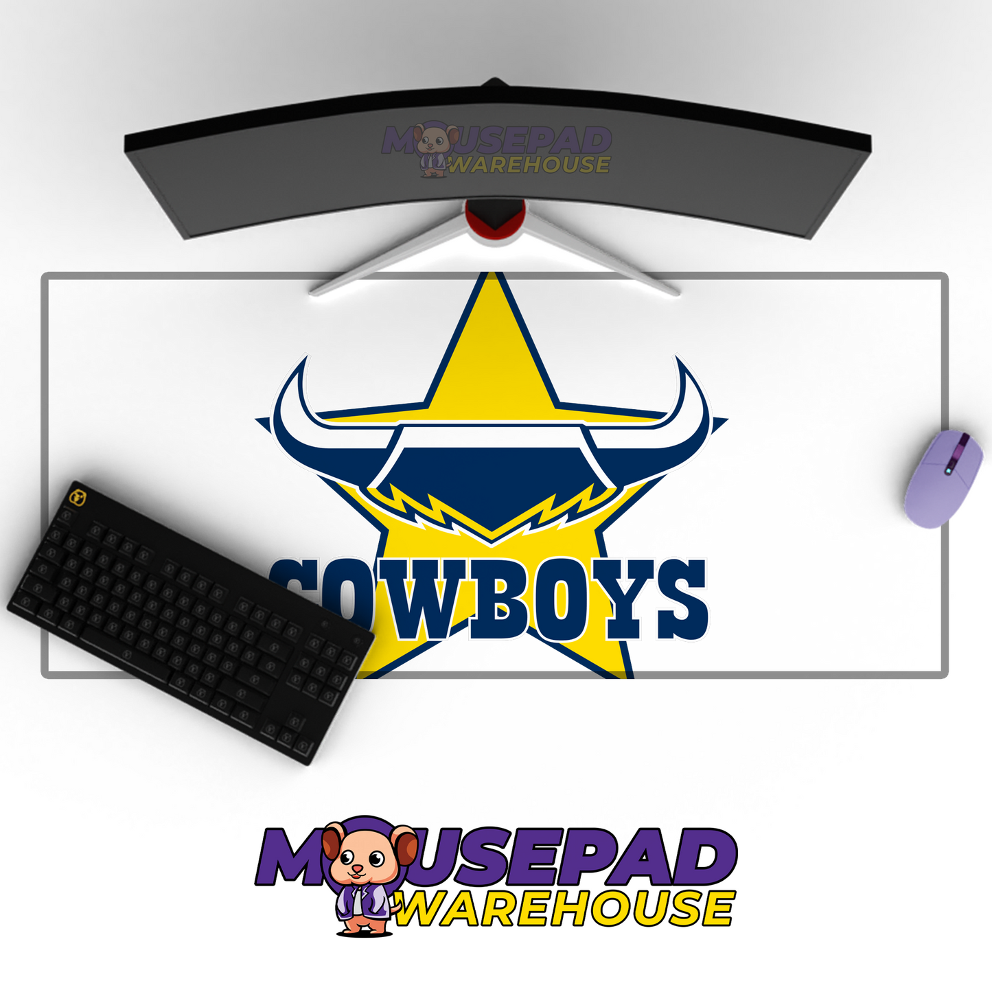 North Queensland Cowboys V12 Mousepad Deskmat Mockup