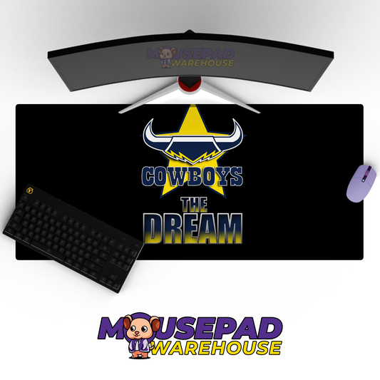 North Queensland Cowboys V1 Mousepad Deskmat Mockup