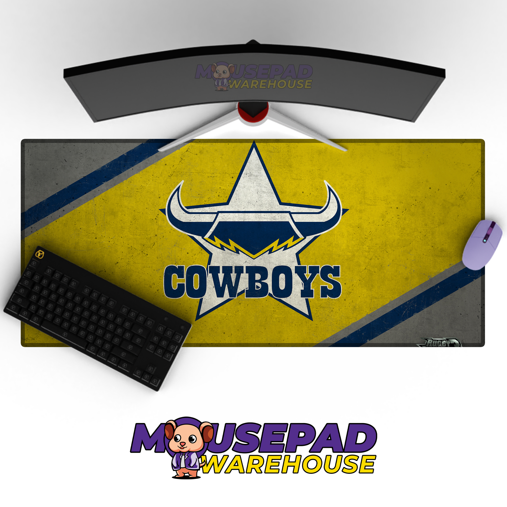 North Queensland Cowboys V2 Mousepad Deskmat Mockup