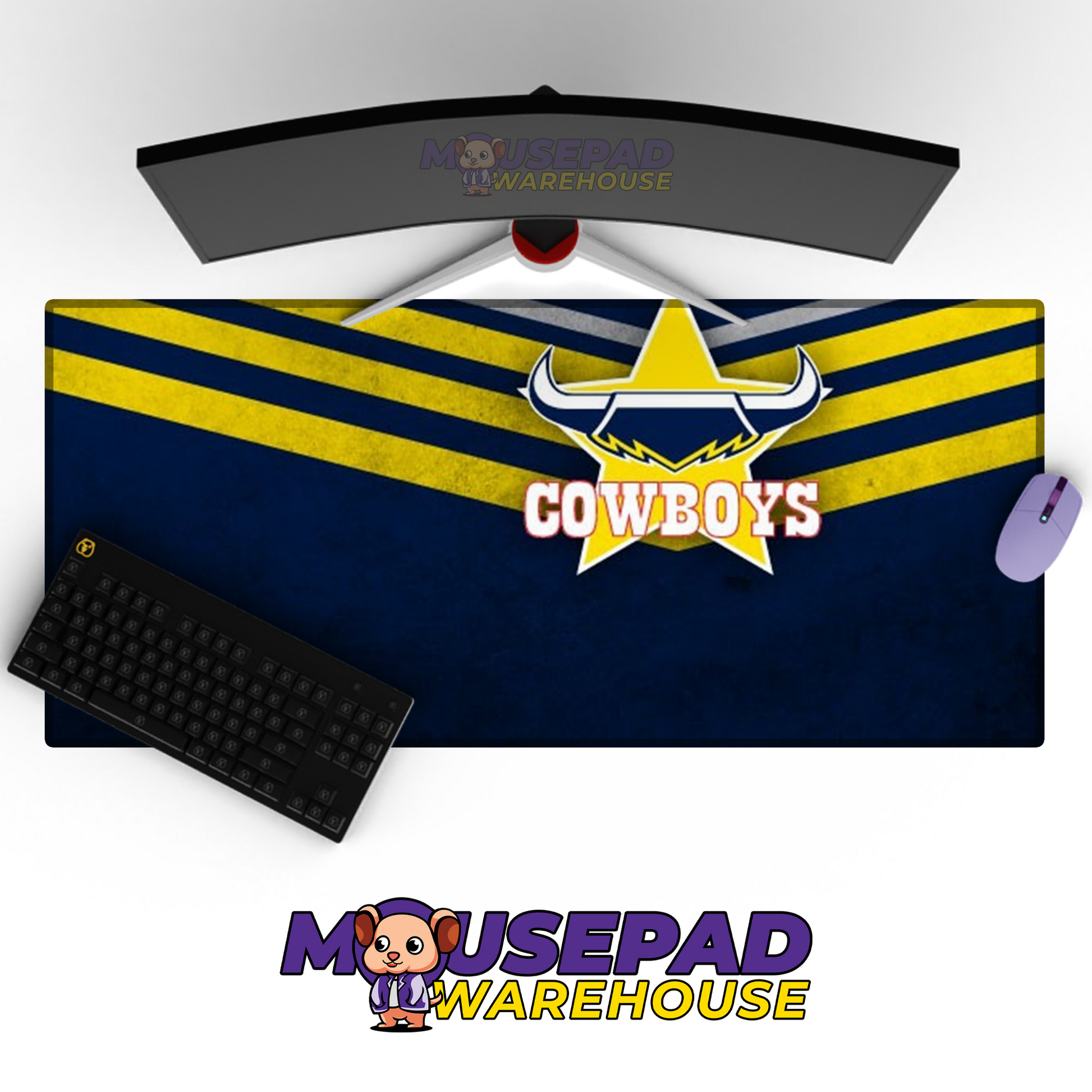 North Queensland Cowboys V5 Mousepad Deskmat Mockup