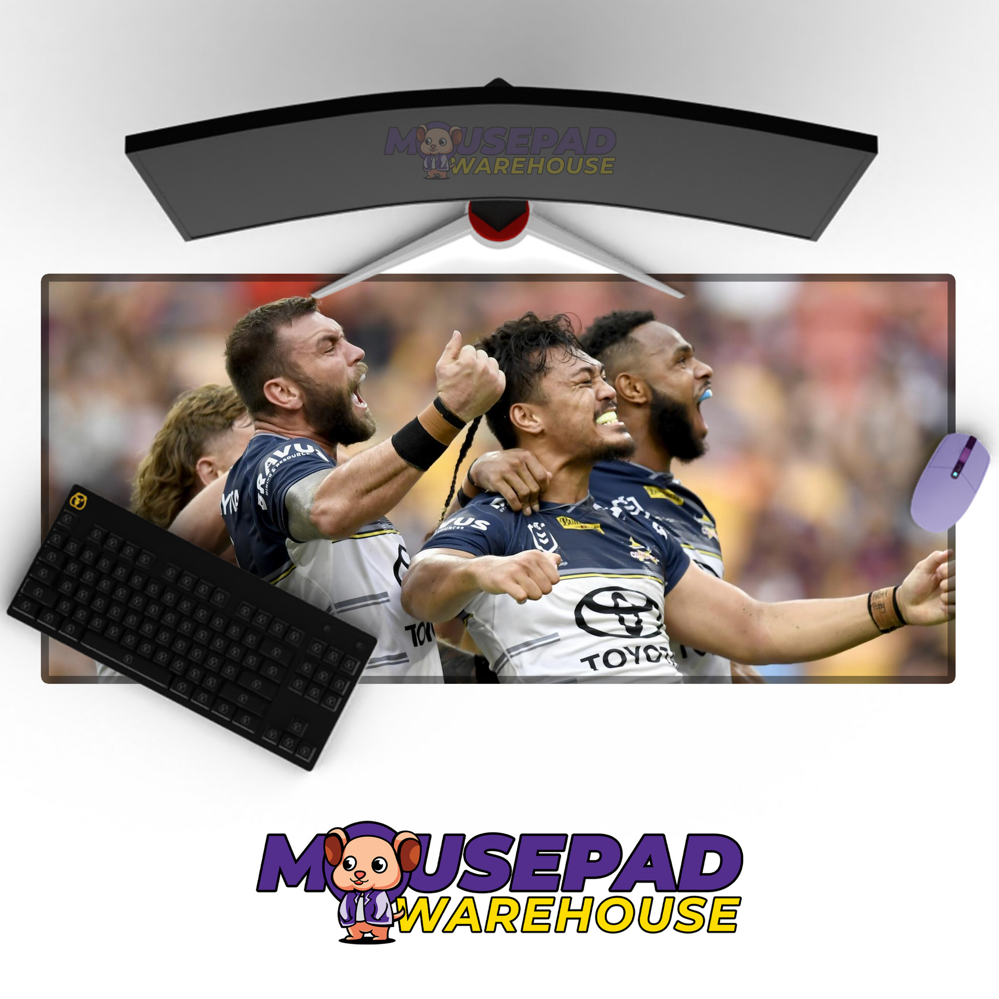 North Queensland Cowboys V7 Mousepad Deskmat Mockup