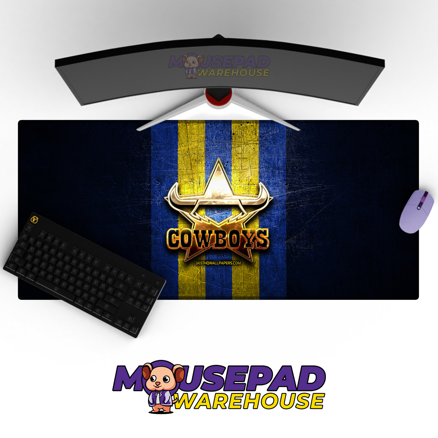 North Queensland Cowboys V8 Mousepad Deskmat Mockup