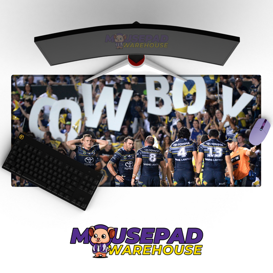 North Queensland Cowboys V9 Mousepad Deskmat Mockup