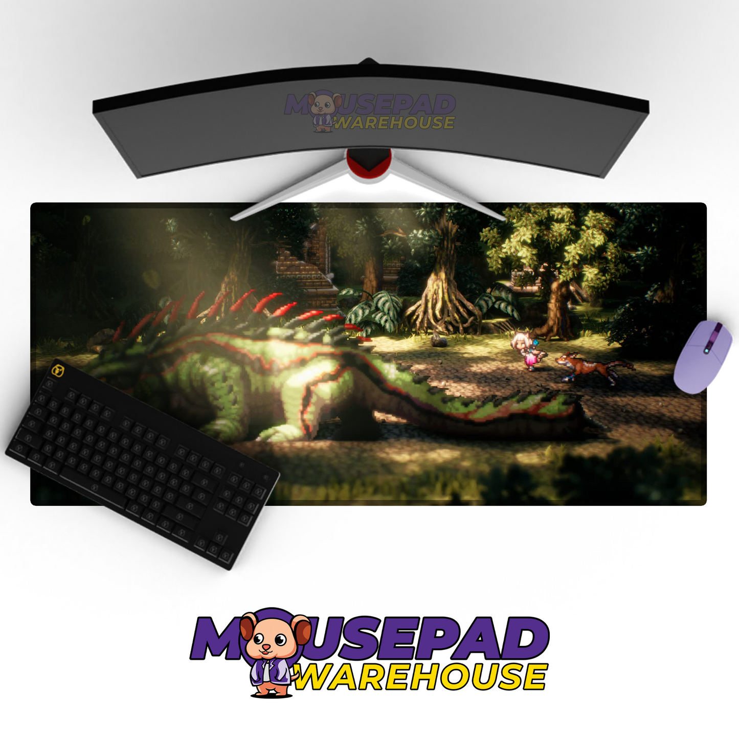Octopath Traveler II V11 Mousepad Mockup