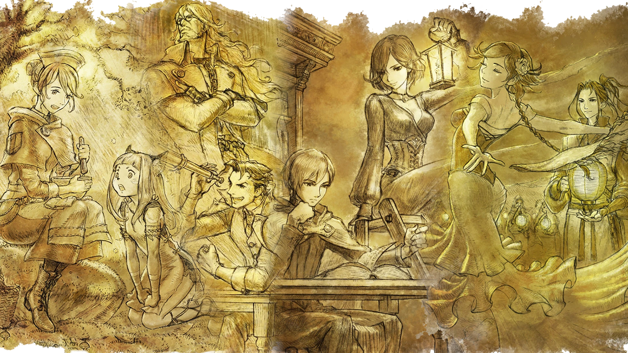 Octopath Traveler II V14 Mousepad